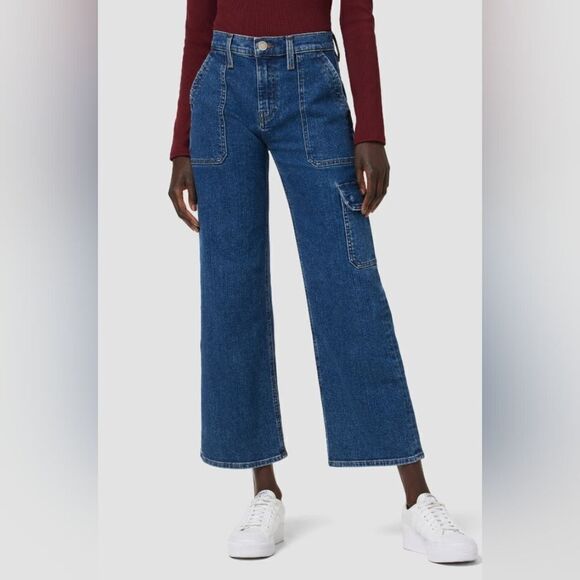 Hudson Rosie High Waist Cargo Wide Leg Jeans Womens 24 Wintertide - Picture 1 of 11